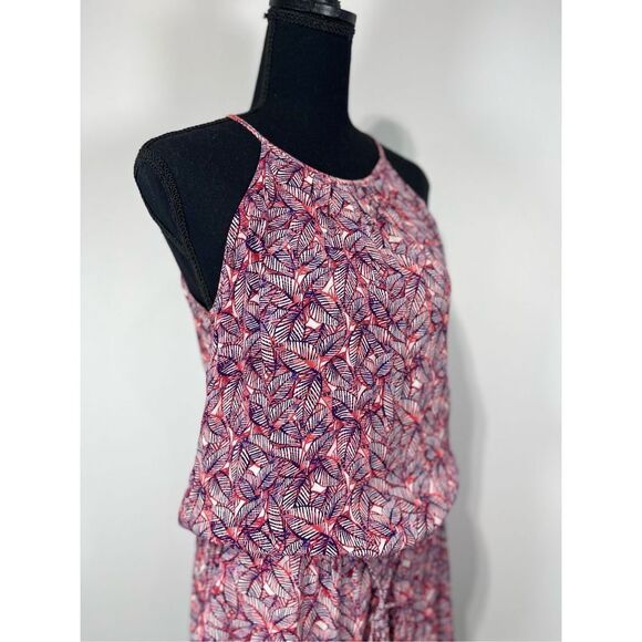 GAP Pink and Purple Spaghetti Strap Romper Shorts Size Medium Women’s - Picture 4 of 13